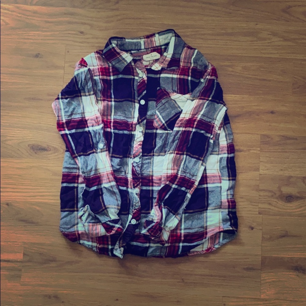 Plaid button down flannel